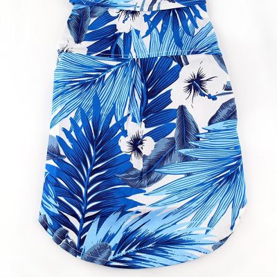 Midlee Blue Hawaiian Dog Shirt