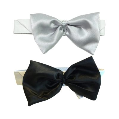 Midlee Satin Bow Tie Dog Wedding Collar