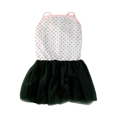 Midlee Pink Rose Tutu Large Dog Dress